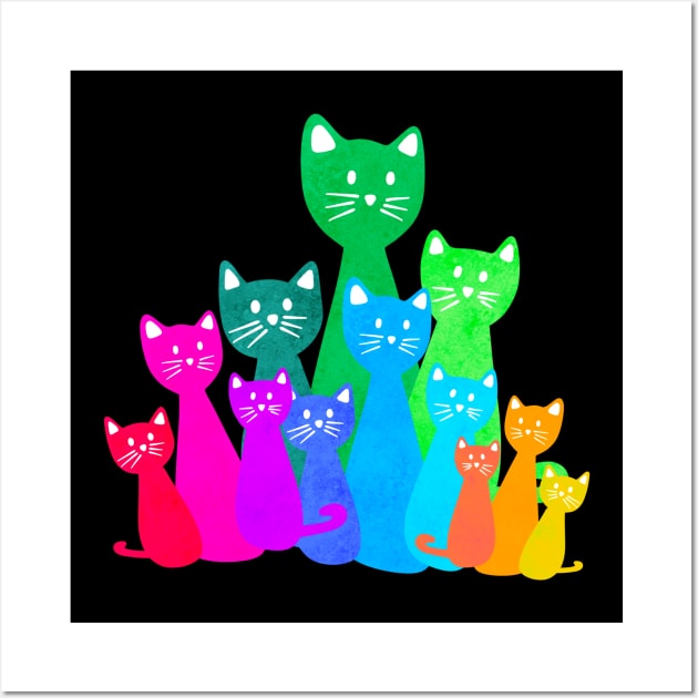 Cats Wall Art by Kelly Louise Art